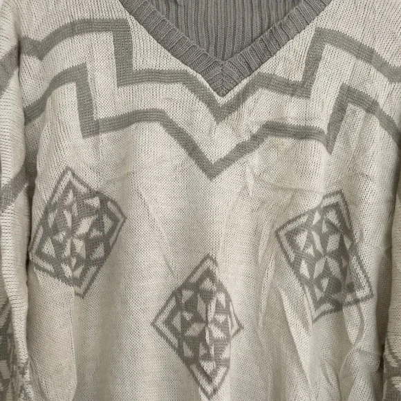 Vintage 1980's Cottage Core Knit Sweater Medium M Cozy Sweater VTG Grandma Core - Picture 4 of 7